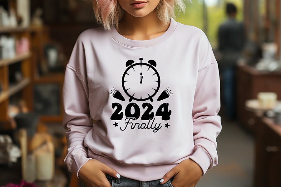 2024 Finally SVG - New Year's Eve Shirt