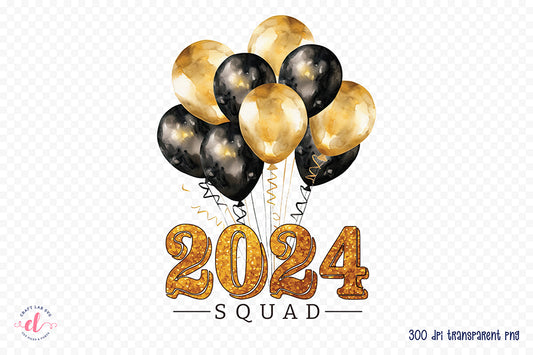 2024 Squad - New Year T Shirt - Sublimation Transfers