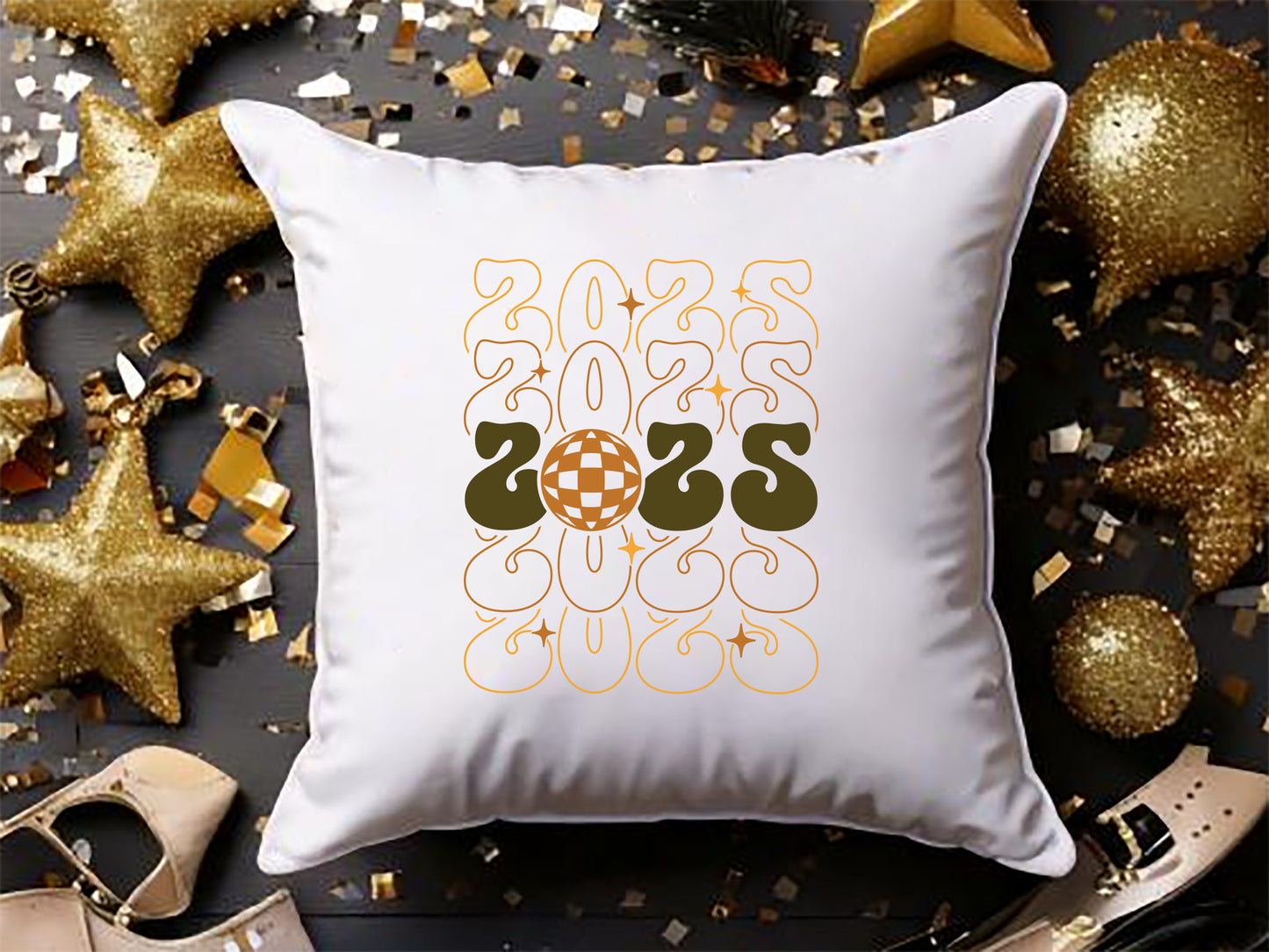 2025 Happy New Year SVG Cut File