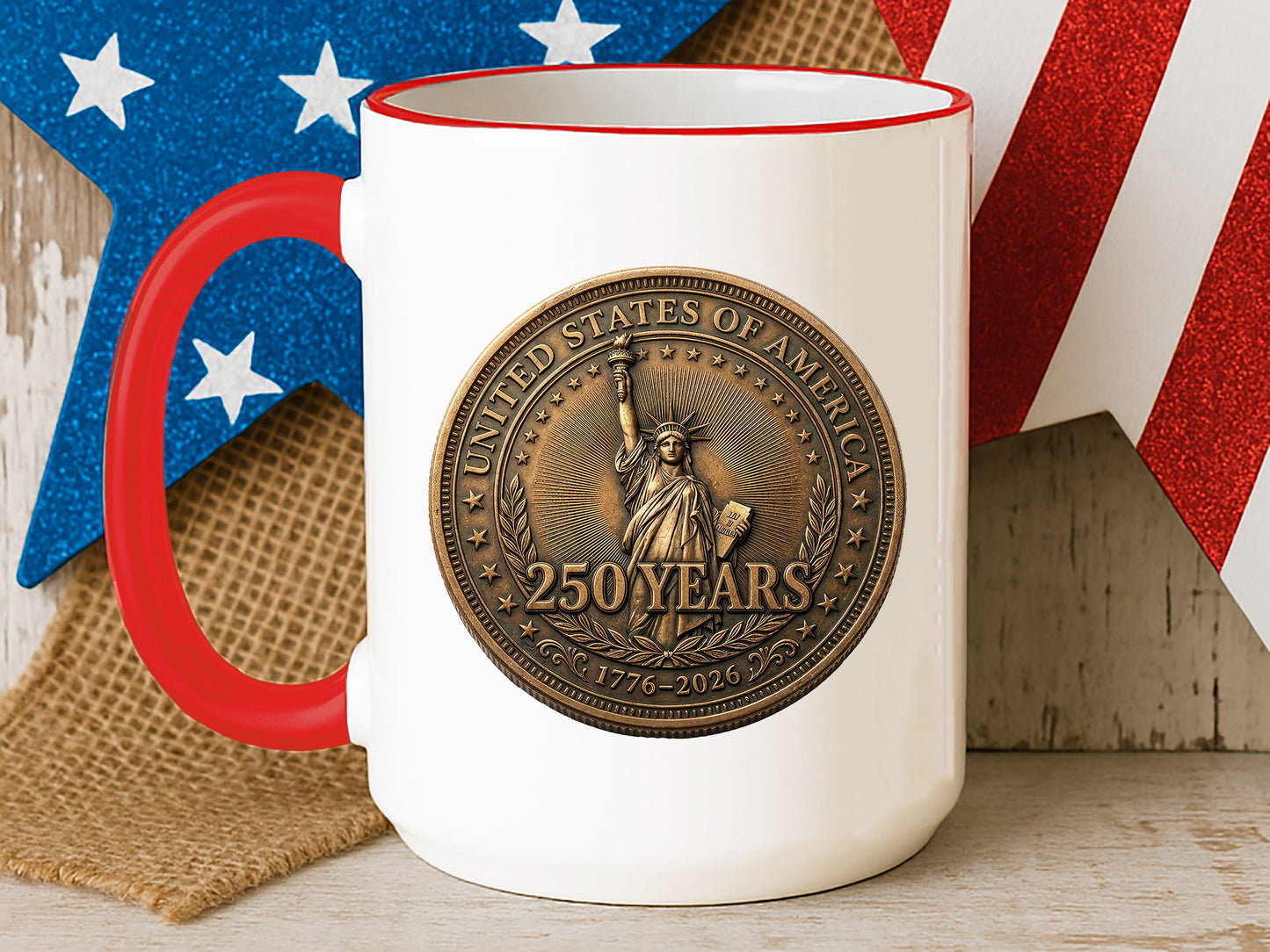 250 Years of USA Sublimation Design PNG