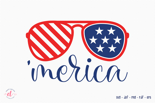 4th of July SVG Design - Merica