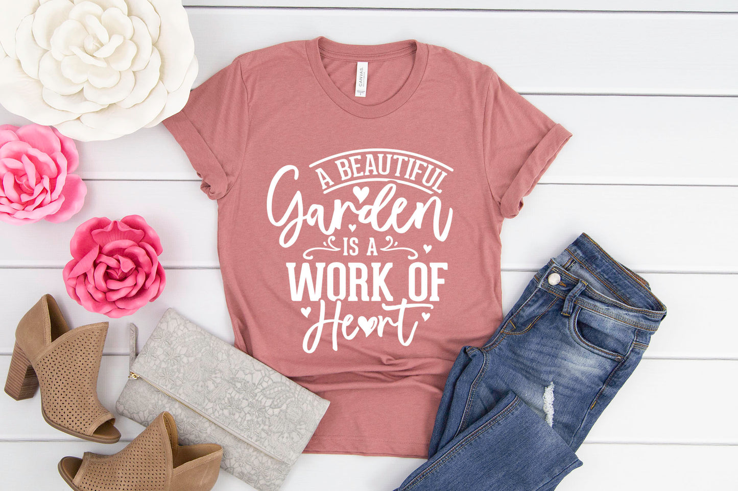 A Beautiful Garden is a Work of Heart SVG File