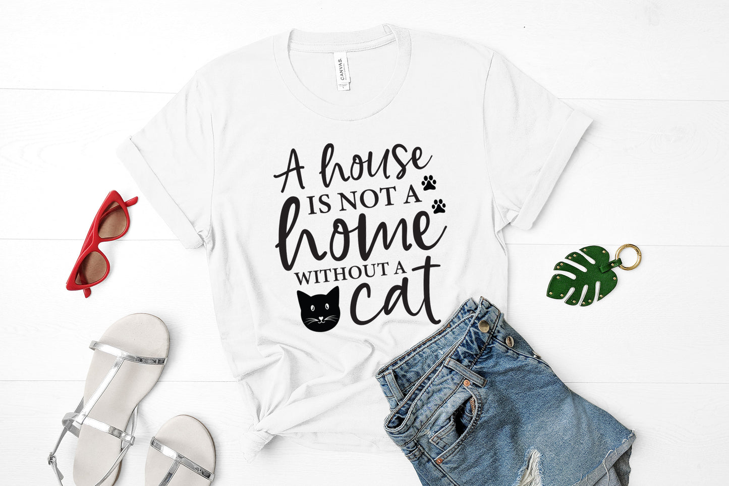 A House is not a Home without a Cat SVG Design
