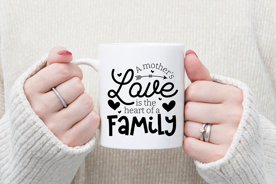 A Mother's Love is the Heart, Mother's Day SVG
