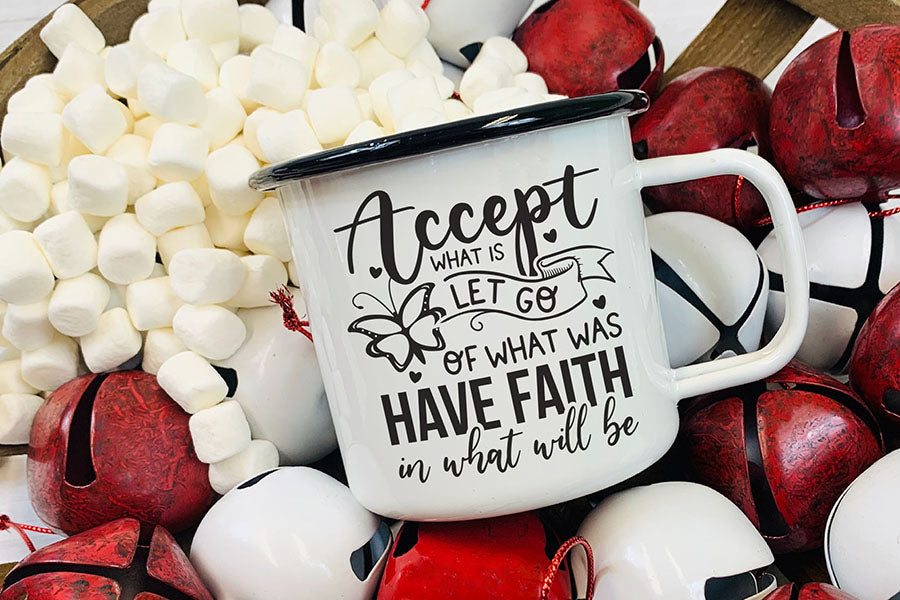 Accept What is Let Go - Butterfly SVG