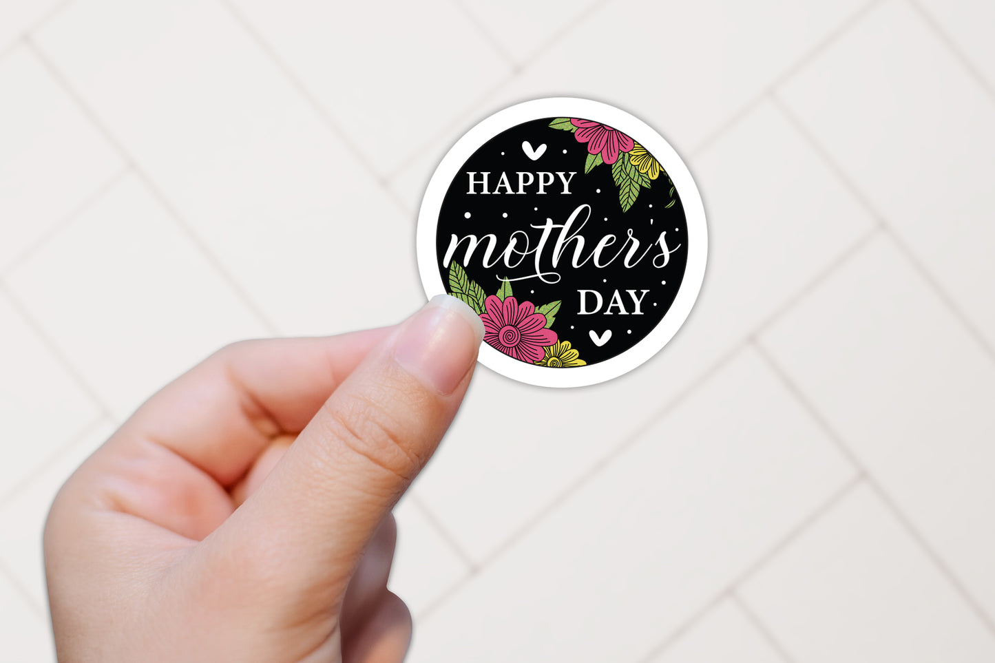 Adorable Happy Mothers Day Sticker PNG