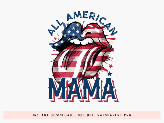 All American Mama, 4th of July Sublimation