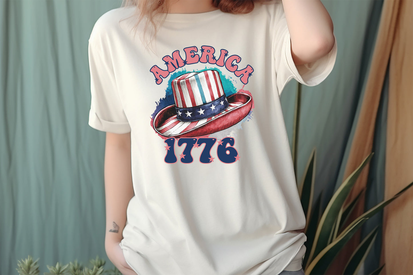 America 1776, 4th of July Sublimation PNG