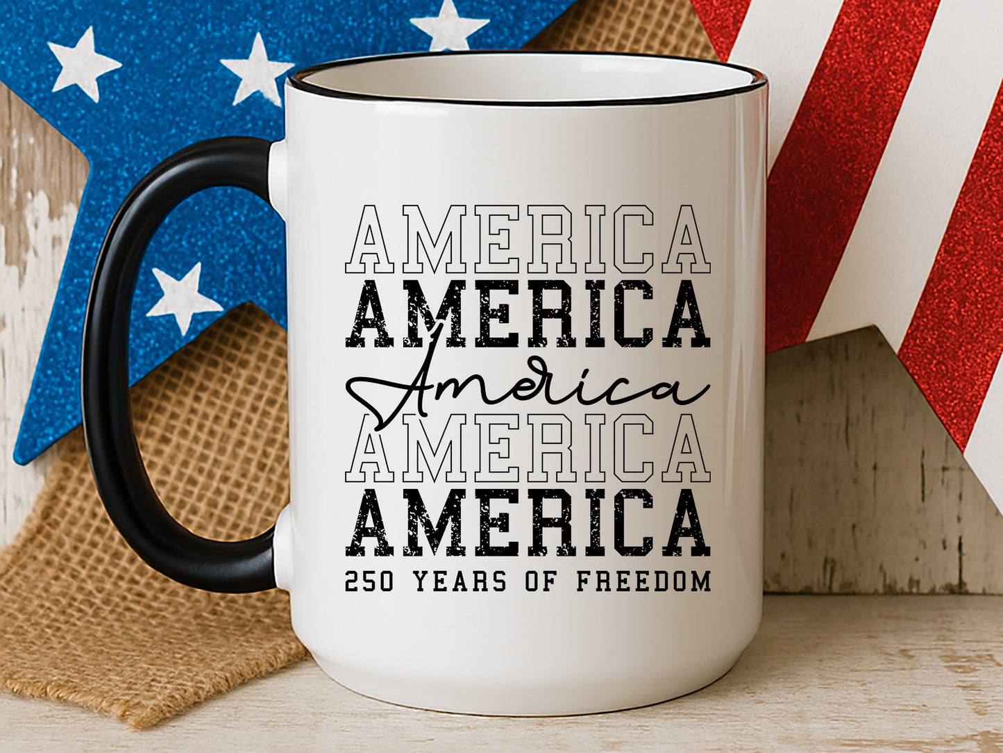 Retro America 250 Years of Freedom SVG Design