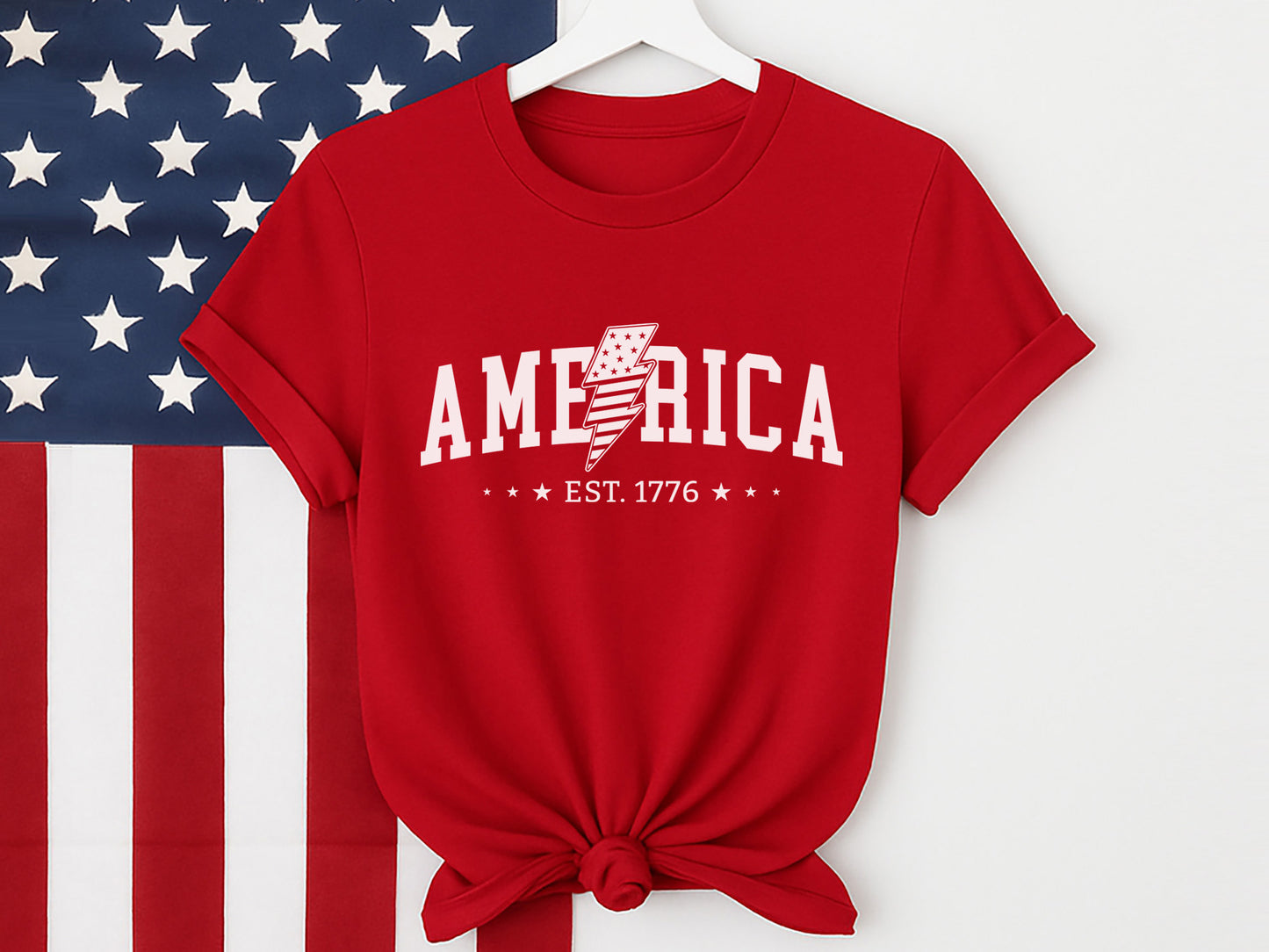 America Est 1776, 4th of July SVG Cut File