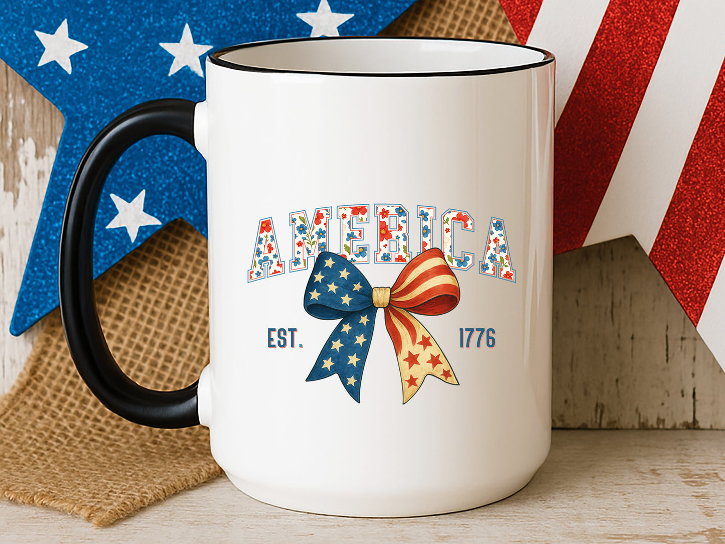 America Est 1776, Coquette 4th of July Sublimation