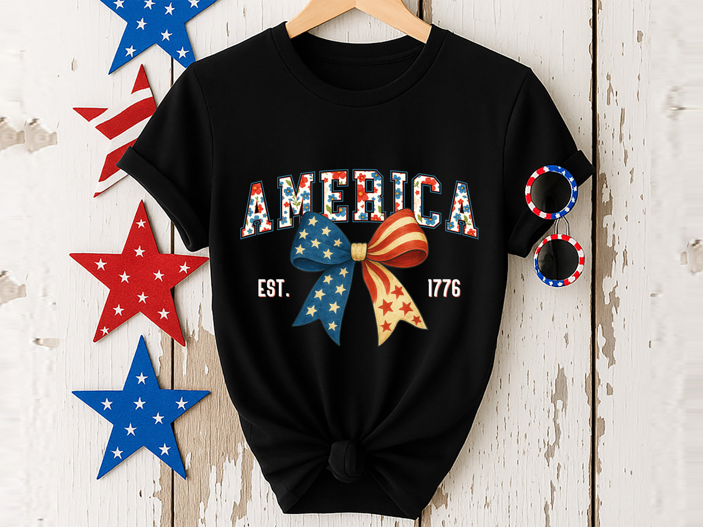 America Est 1776, Coquette 4th of July Sublimation