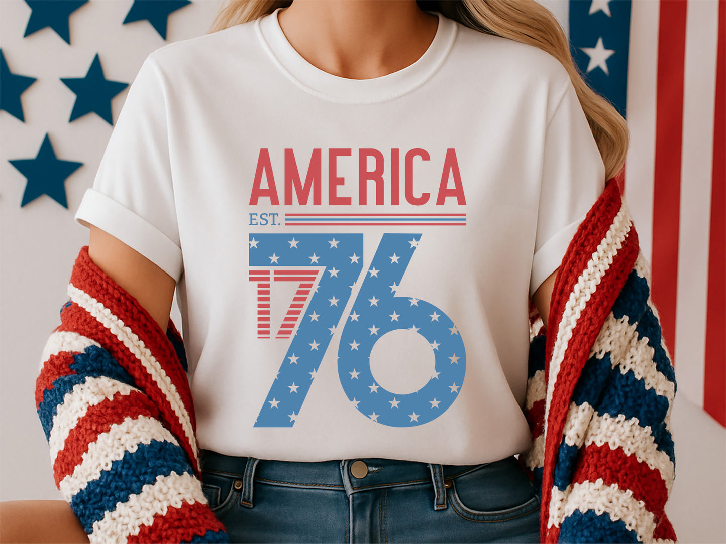 America Est 1776, Fourth of July SVG