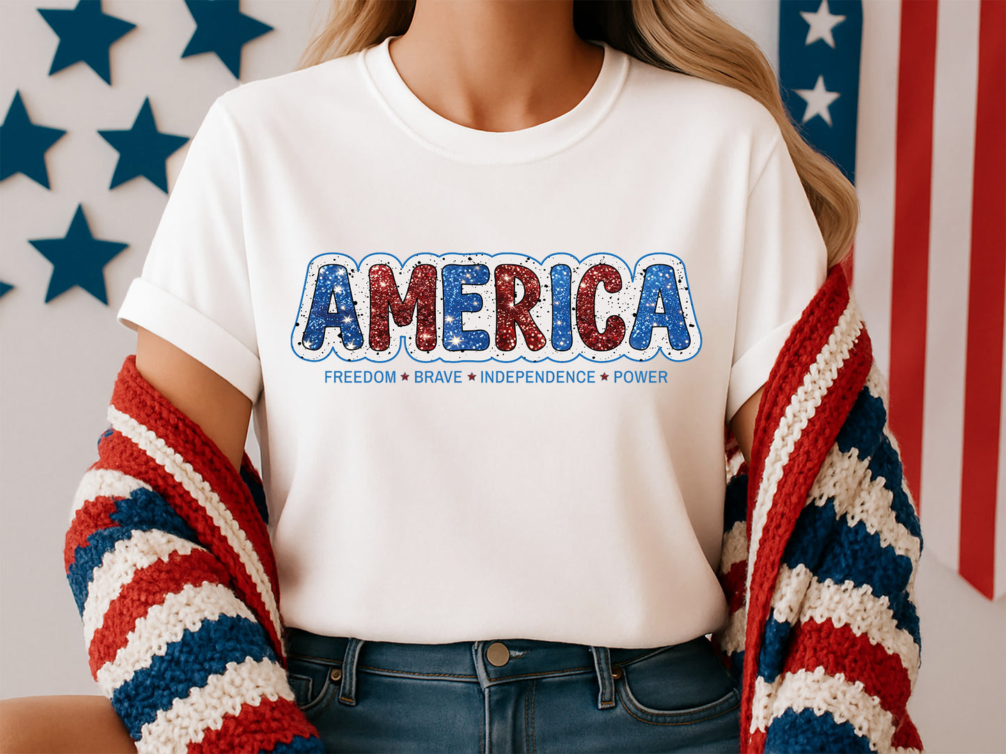 America Freedom Brave Independence Power, 4th of July PNG
