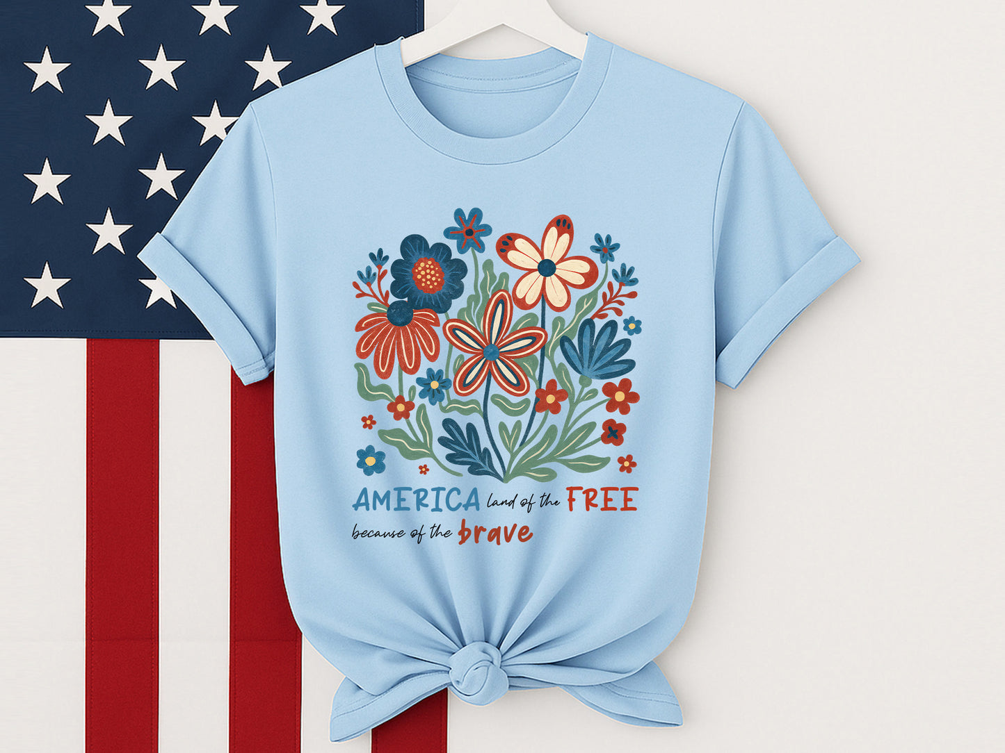 America Land of the Because of the Brave, PNG 4th of July