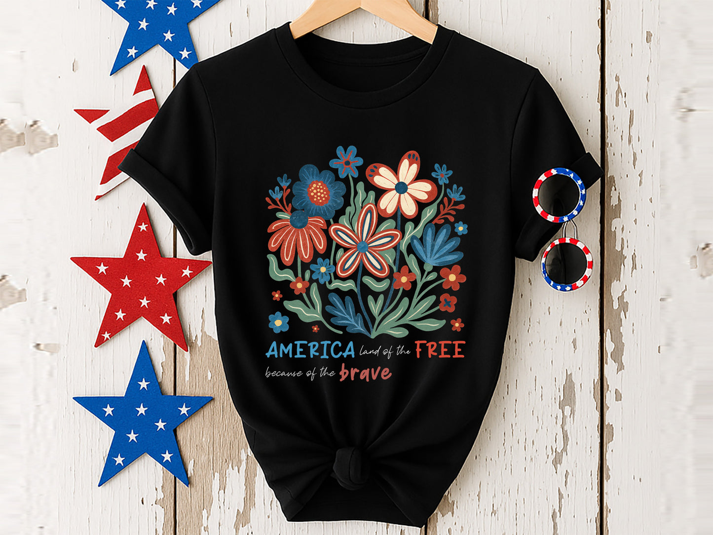 America Land of the Because of the Brave, PNG 4th of July
