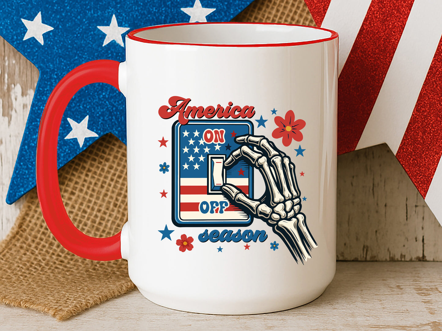 America On Off Season, Funny 4th of July Sublimation