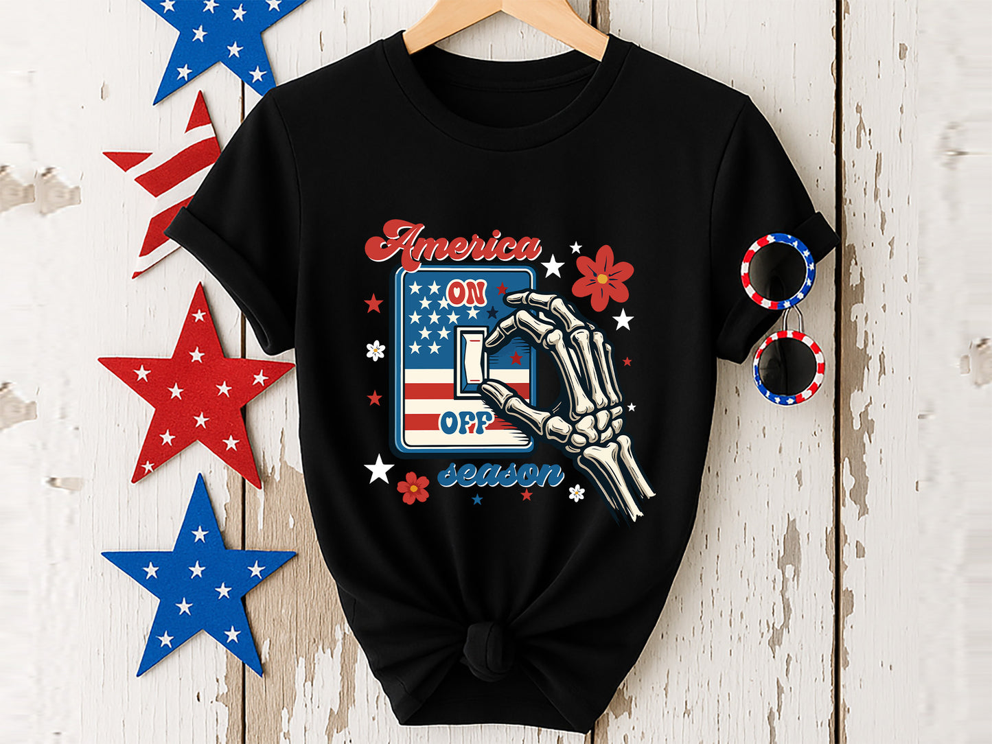 America On Off Season, Funny 4th of July Sublimation