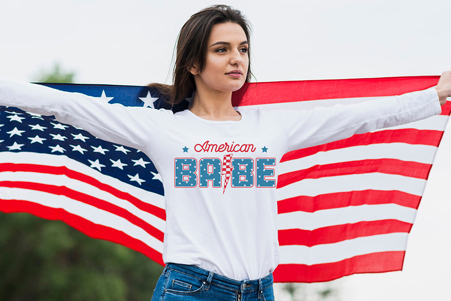 American Babe - Free 4th of July SVG