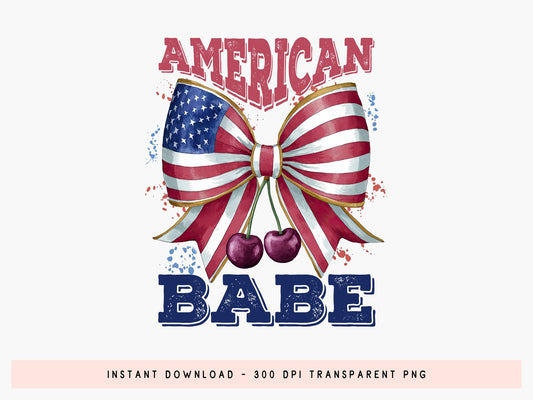 American Babe, 4th of July Sublimation Design