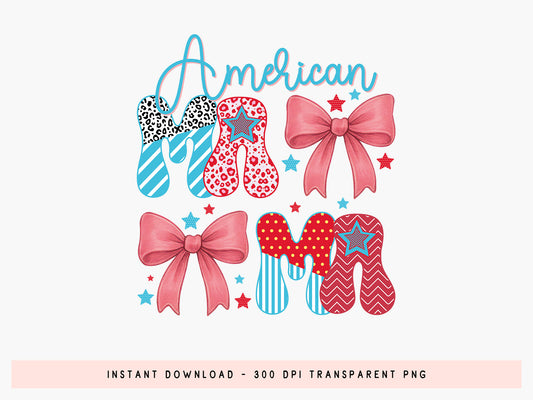 American Mama, Coquette 4th of July Sublimation