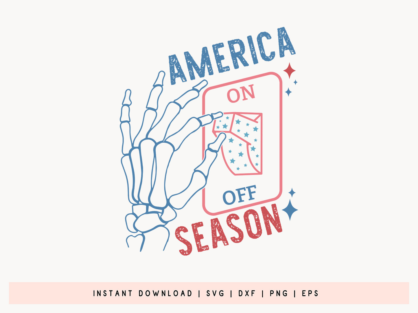 American On Off Season, Funny 4th of July SVG