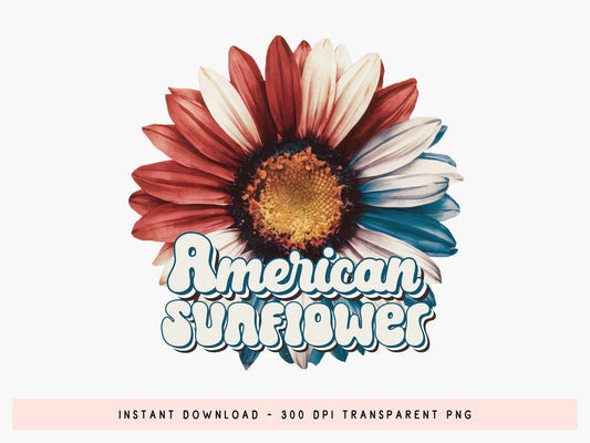 American Sunflower, 4th of July Sublimation