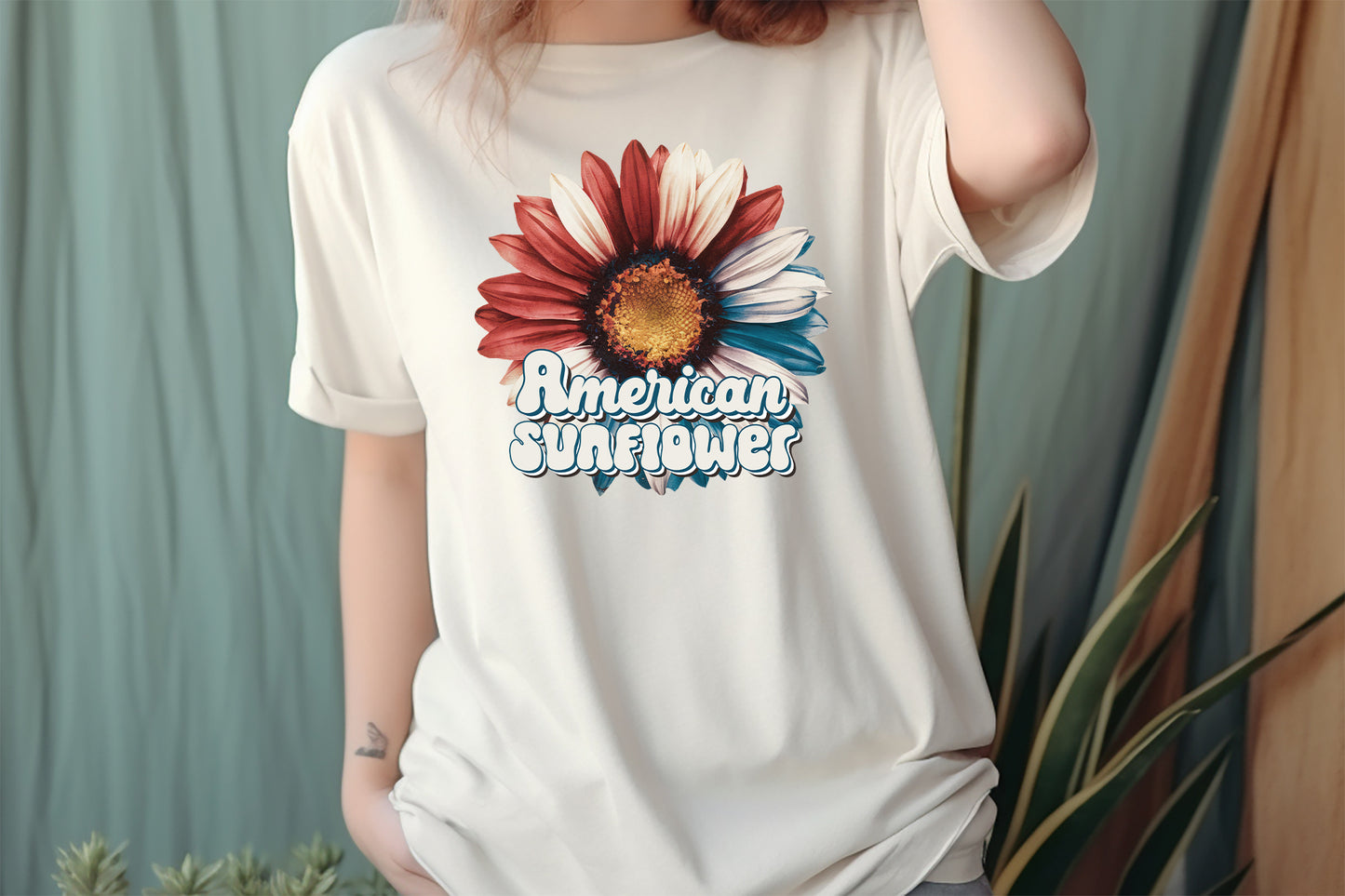 American Sunflower, 4th of July Sublimation