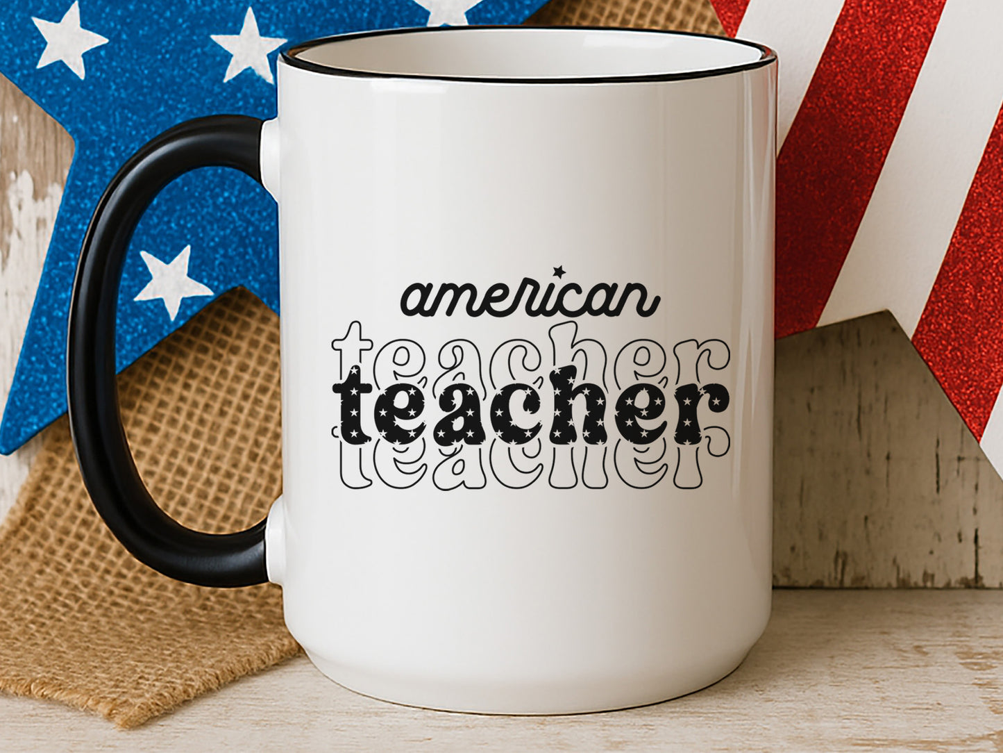 American Teacher, 4th of July SVG Vector