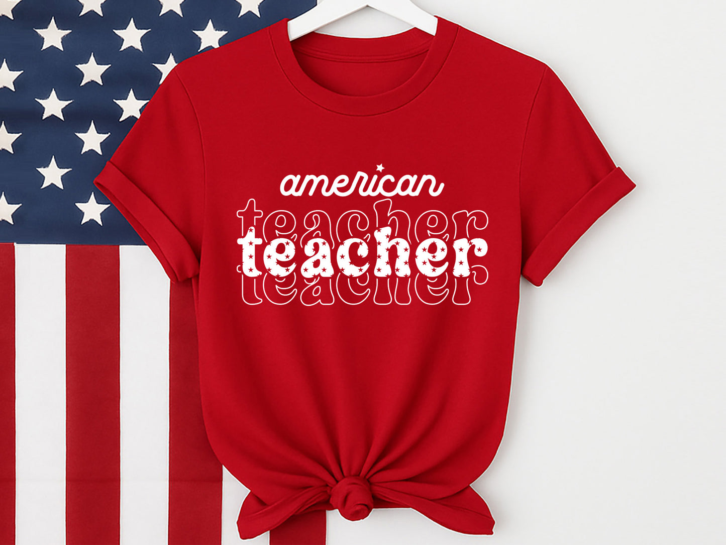 American Teacher, 4th of July SVG Vector