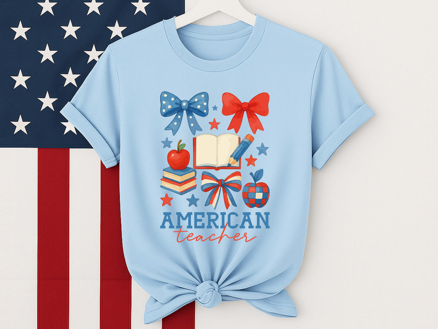 American Teacher, 4th of July Sublimation PNG