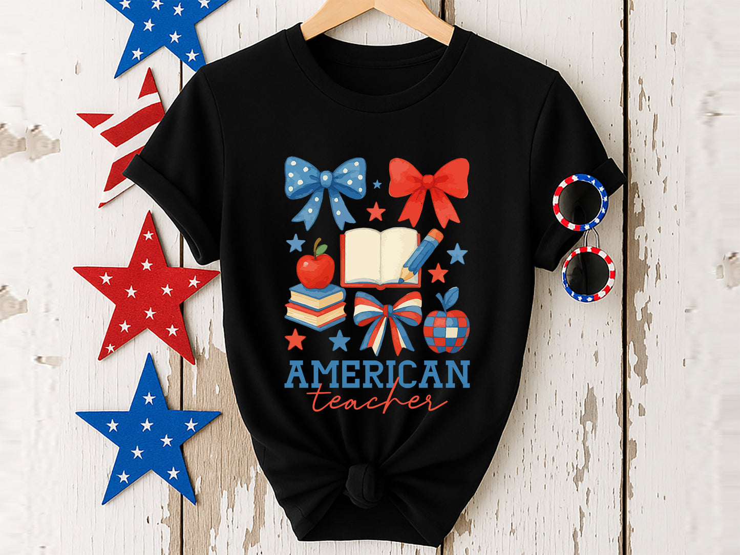 American Teacher, 4th of July Sublimation PNG
