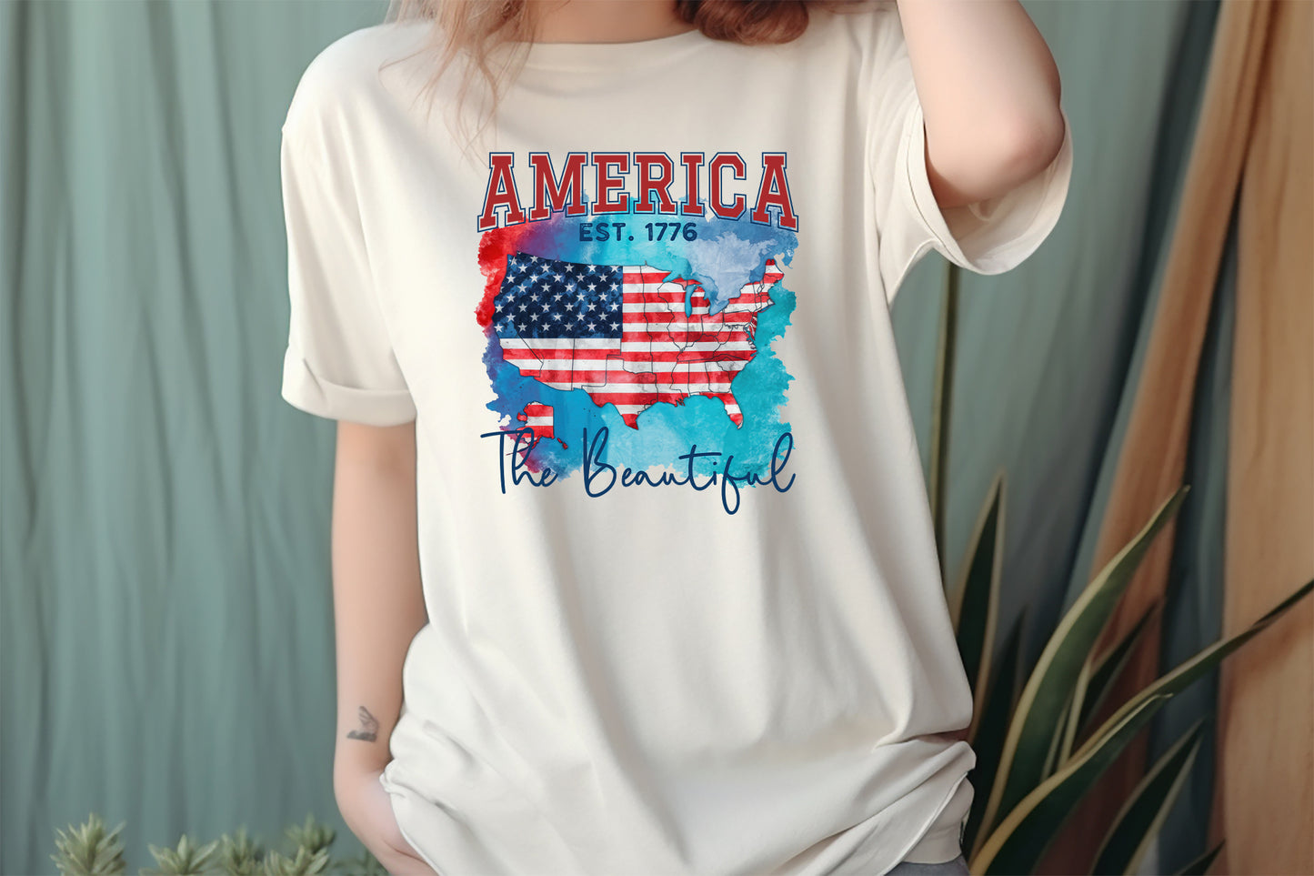 America the Beautiful, 4th of July Sublimation