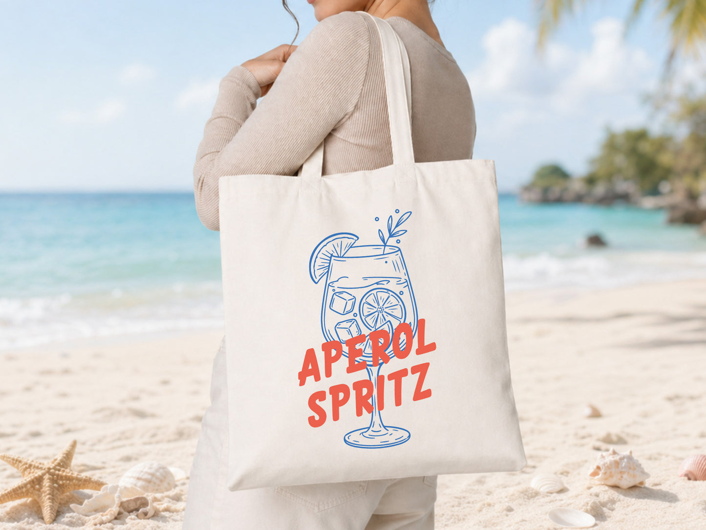 Aperol Spritz Coastal Summer PNG Sublimation