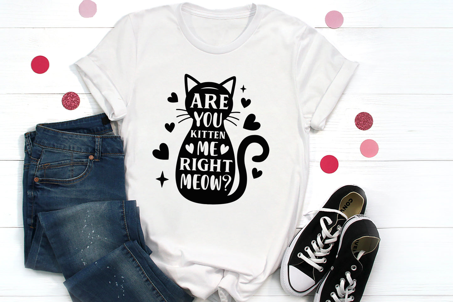 Are You Kitten Me Right Meow, Cute Cat SVG