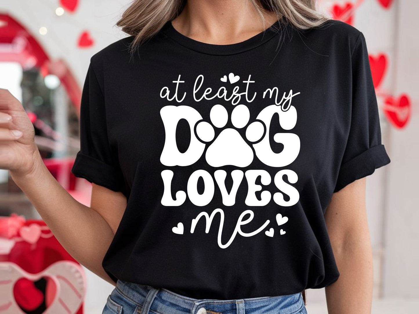 At Least My Dog Loves Me Anti Valentines SVG