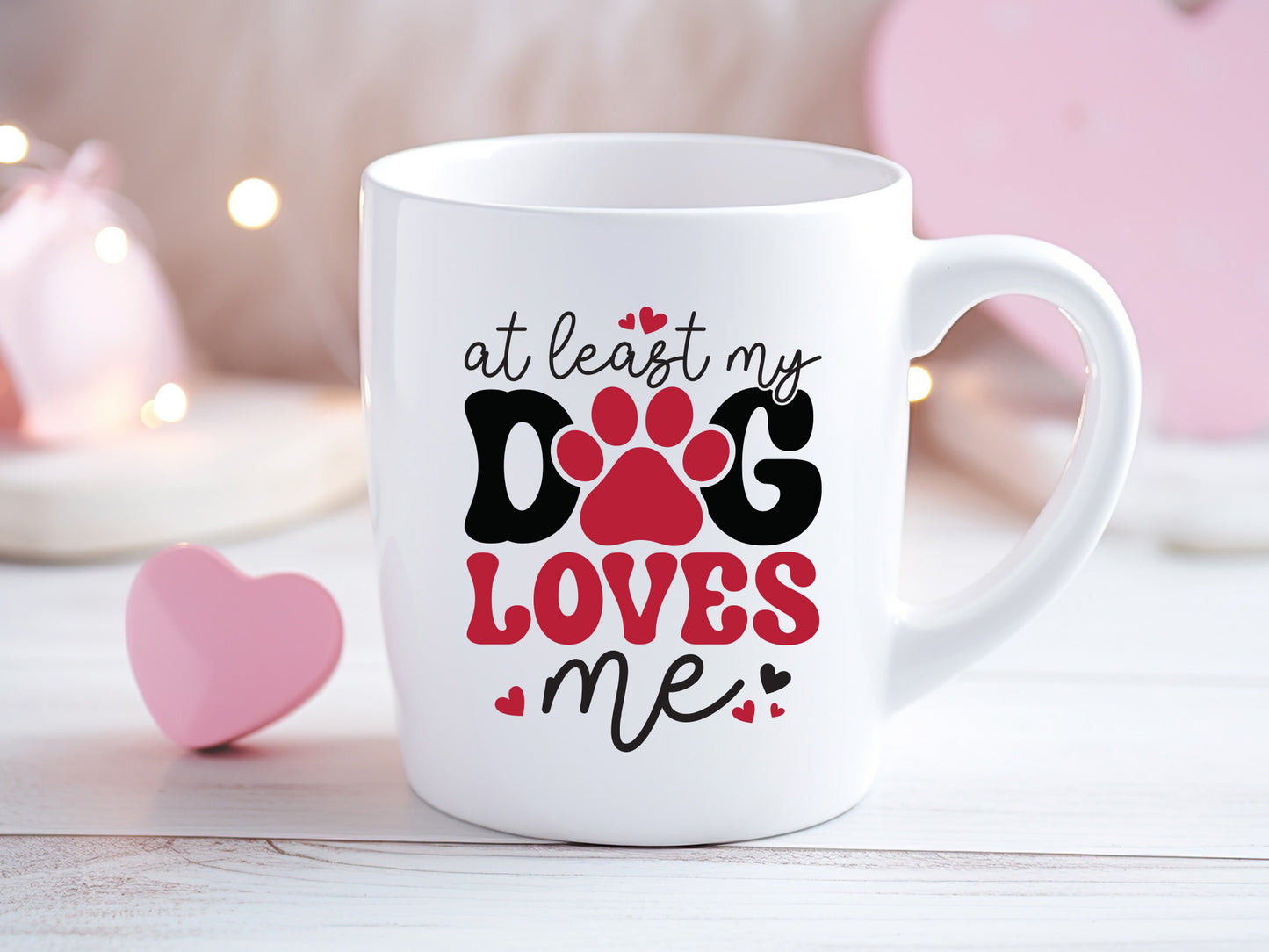 At Least My Dog Loves Me Anti Valentines SVG