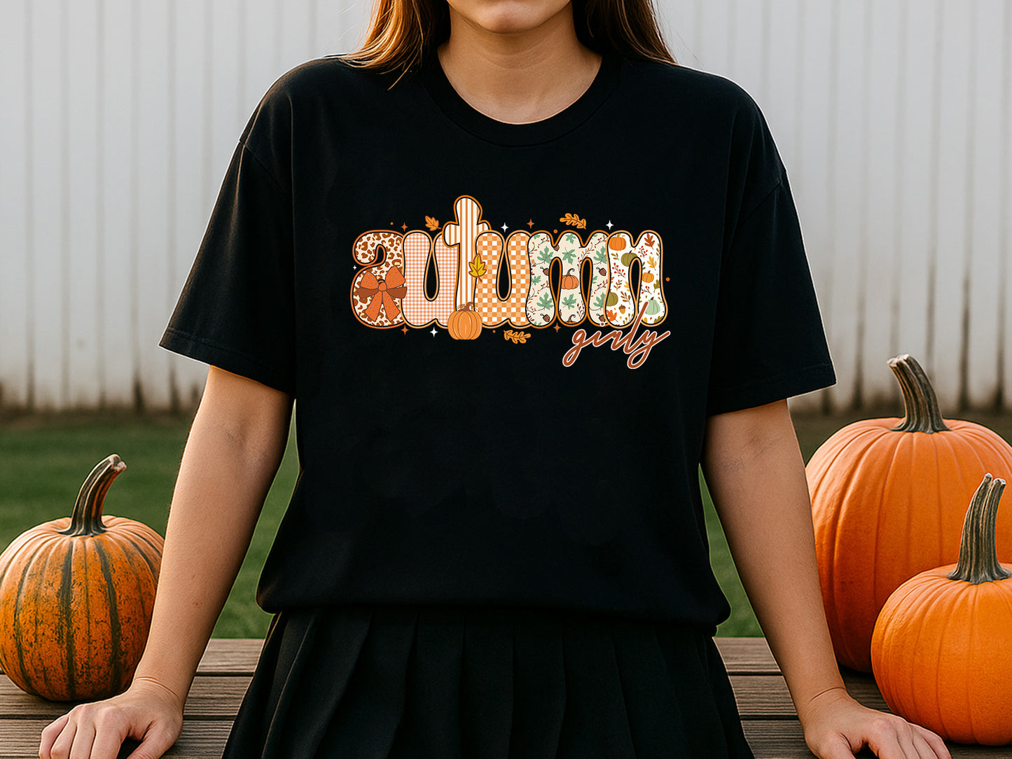 Autumn Girly, Coquette Fall Sublimation Design
