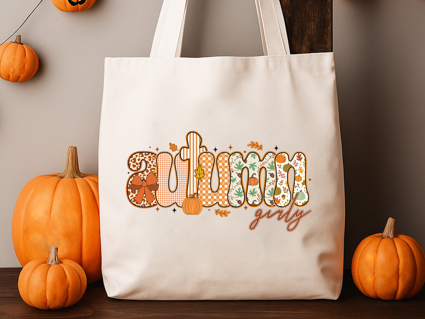 Autumn Girly, Coquette Fall Sublimation Design
