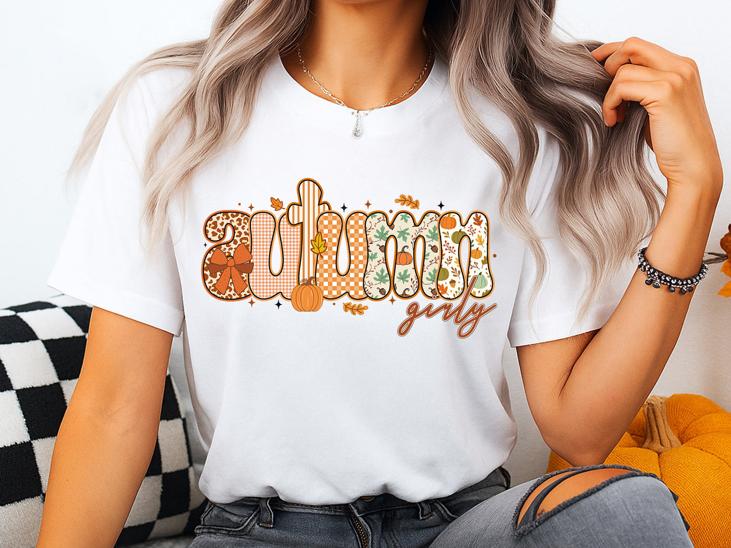 Autumn Girly, Coquette Fall Sublimation Design