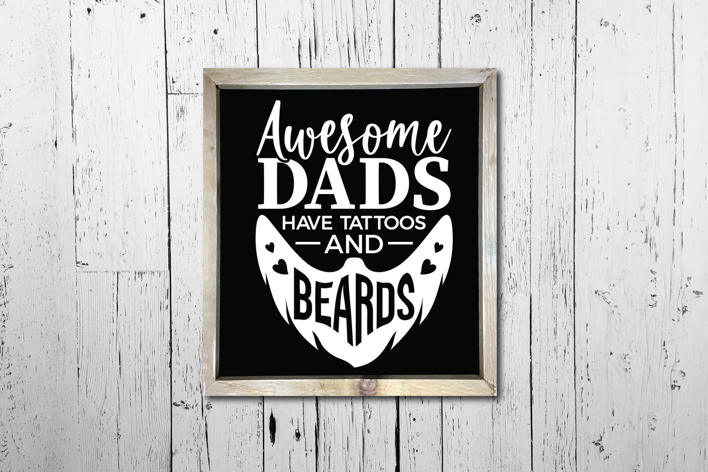 Awesome Dads Have Tattoos And Beards, Father's Day SVG