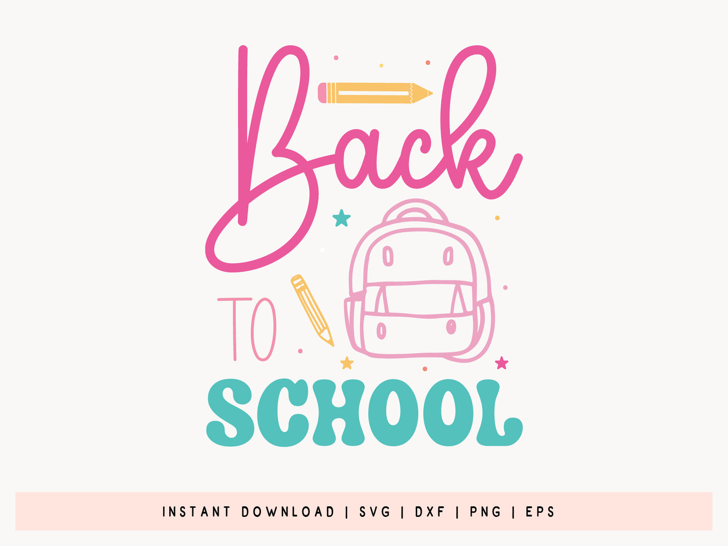 Back to School SVG Cut File