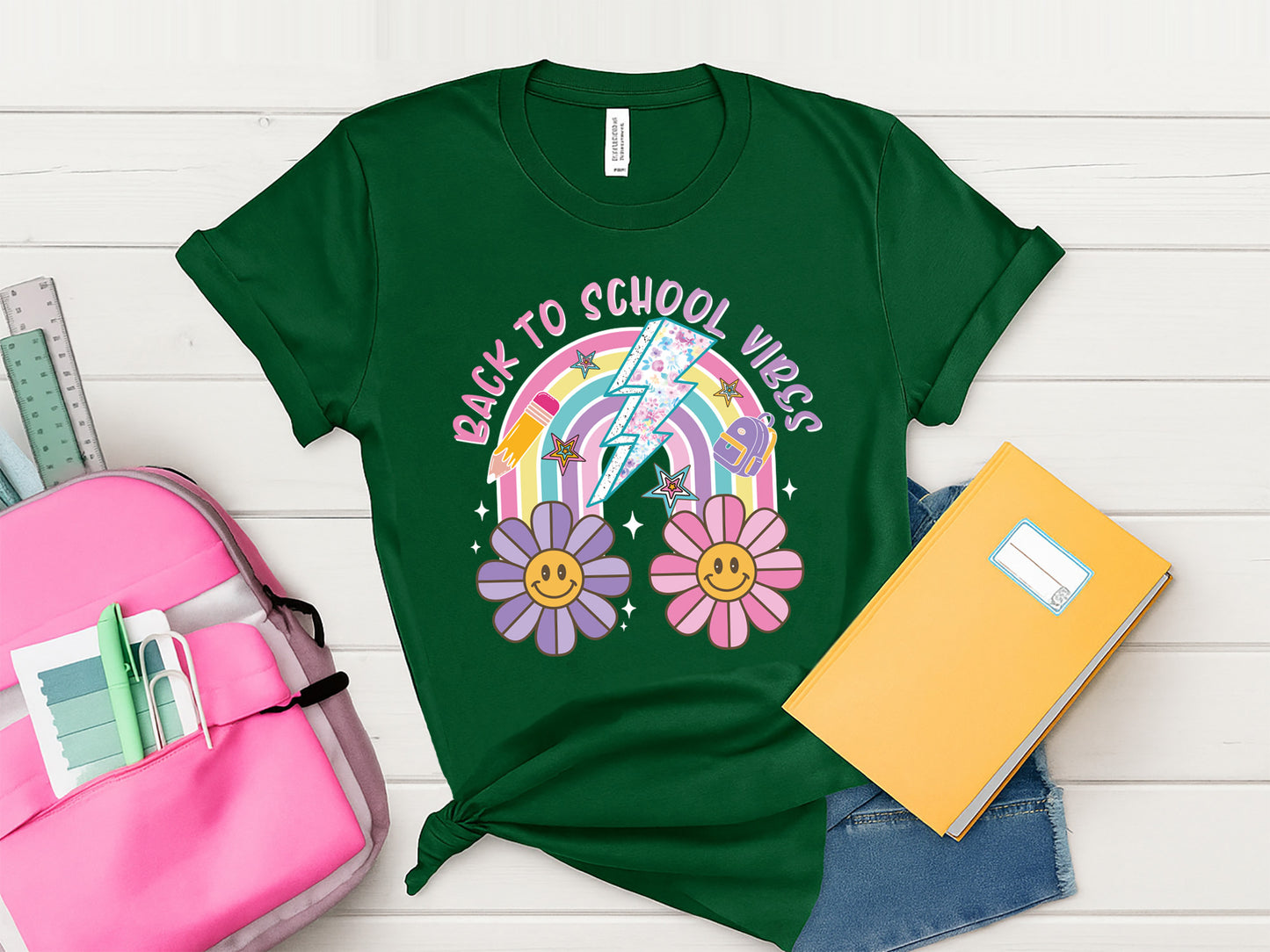 Back to School Vibes Preppy Sublimation PNG