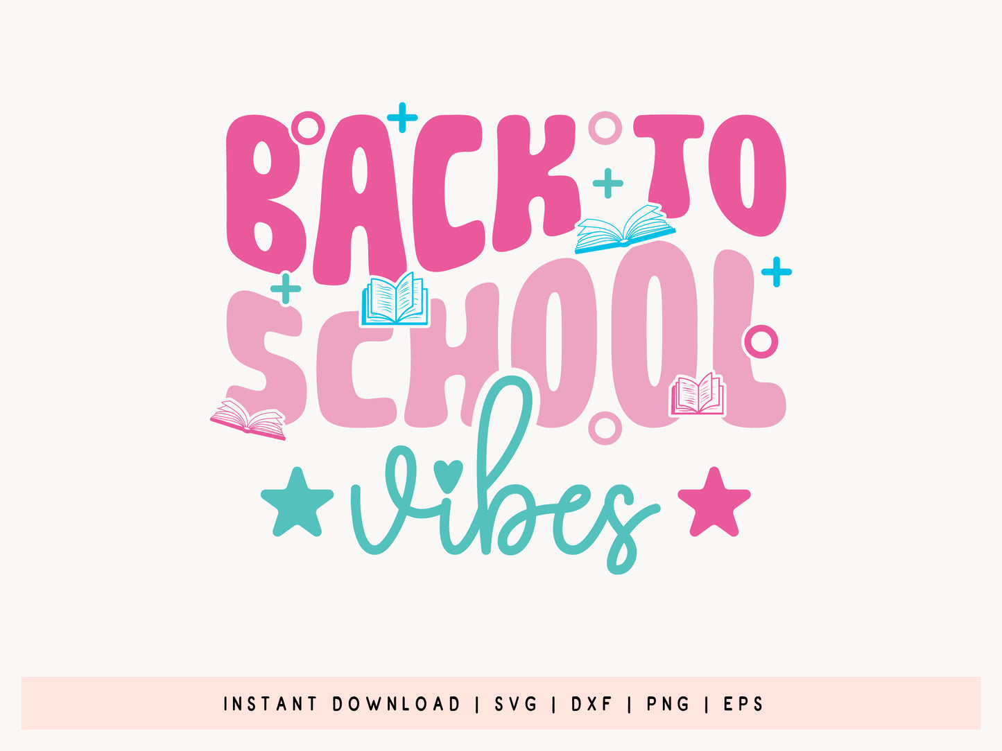 Back to School Vibes SVG Vector