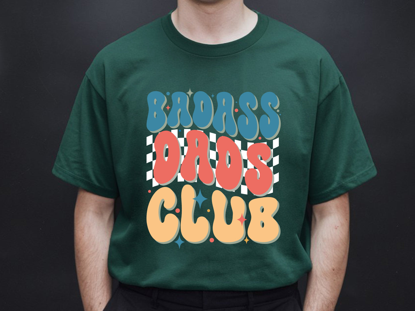 Badass Dads Club - Retro Fathers Day Sublimation