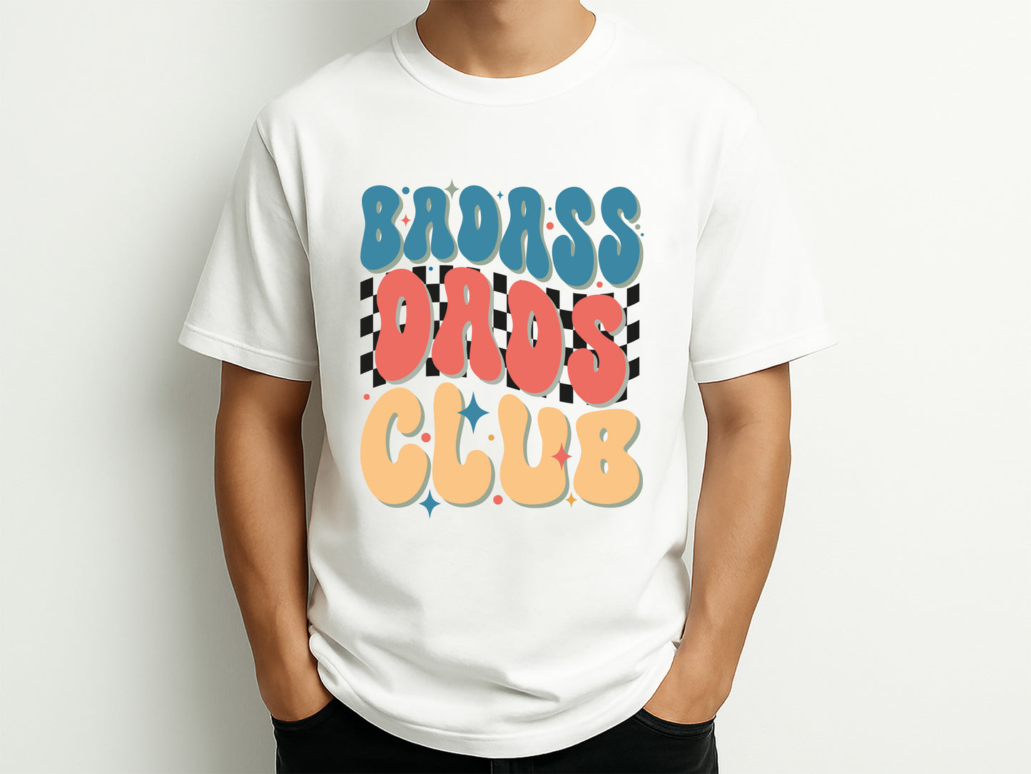Badass Dads Club - Retro Fathers Day Sublimation