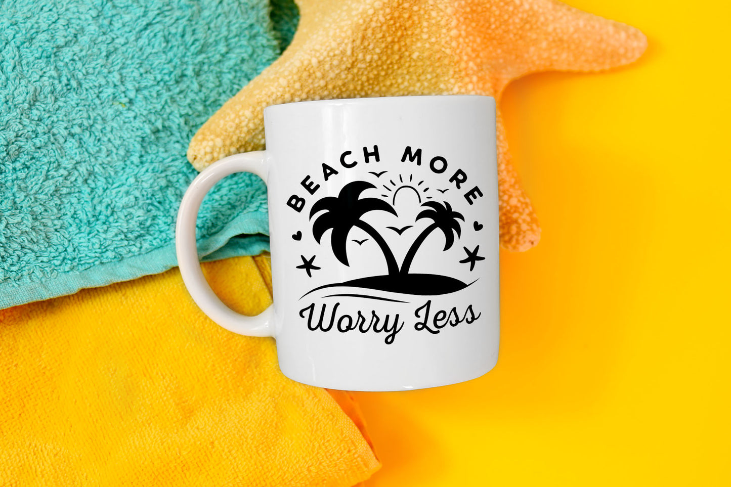 Beach More Worry Less SVG File