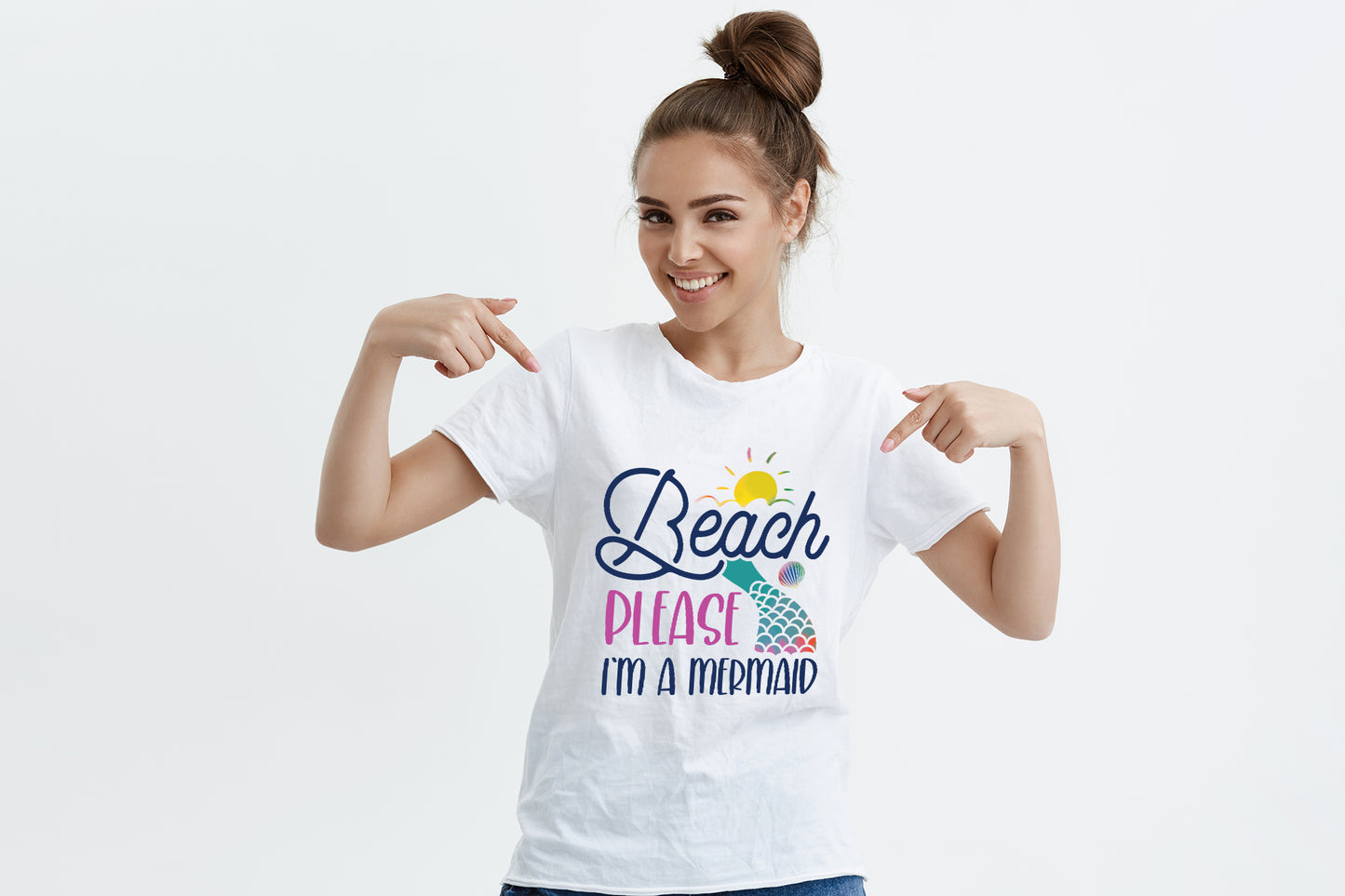 Beach Please I'm A Mermaid, Summer Sublimation