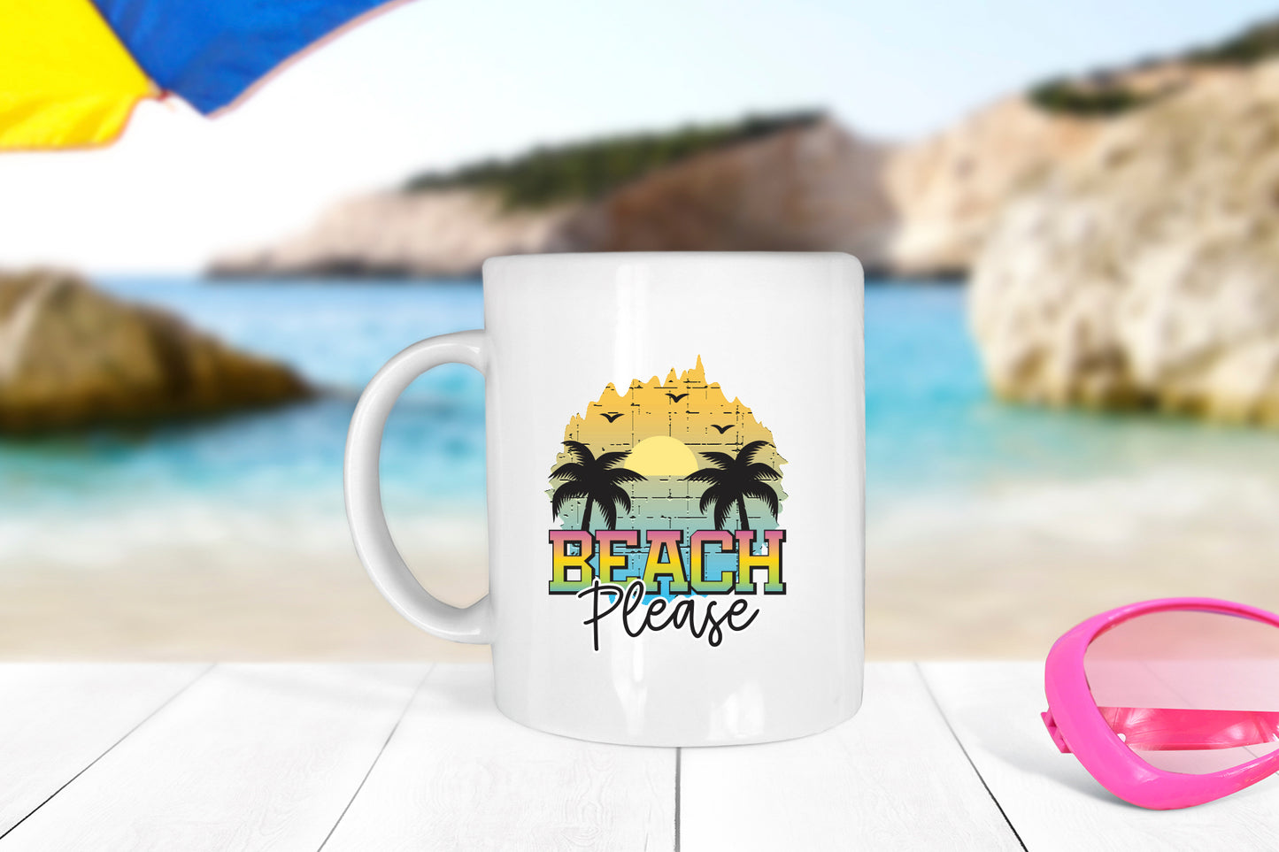 Beach Please PNG Sublimation Design