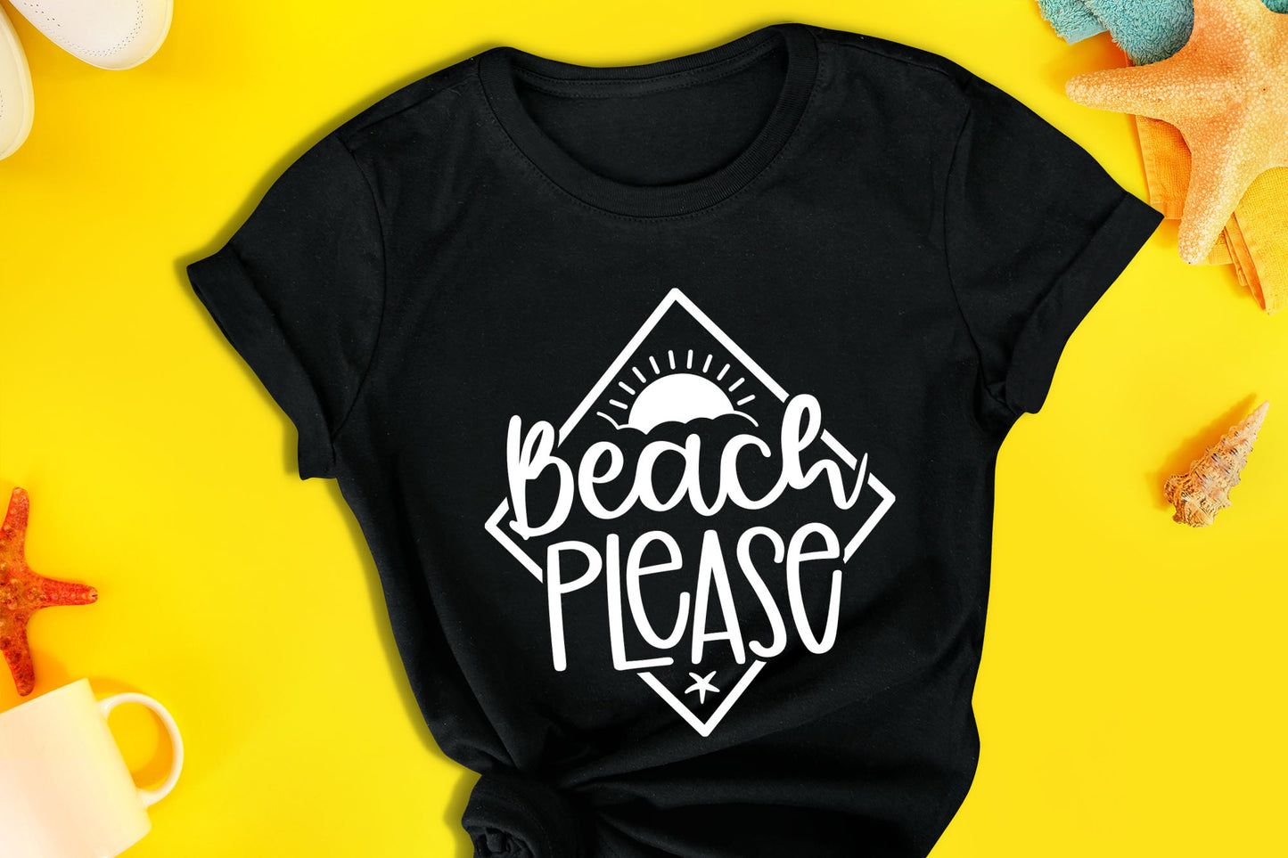 Beach Please SVG for Cricut and Silhouette